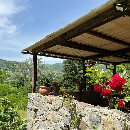 Casa Di Pietra En El Norte De Lucca, Toscana Villa Camporgiano