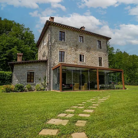 Casa Di Pietra En El Norte De Lucca, Toscana Villa Camporgiano