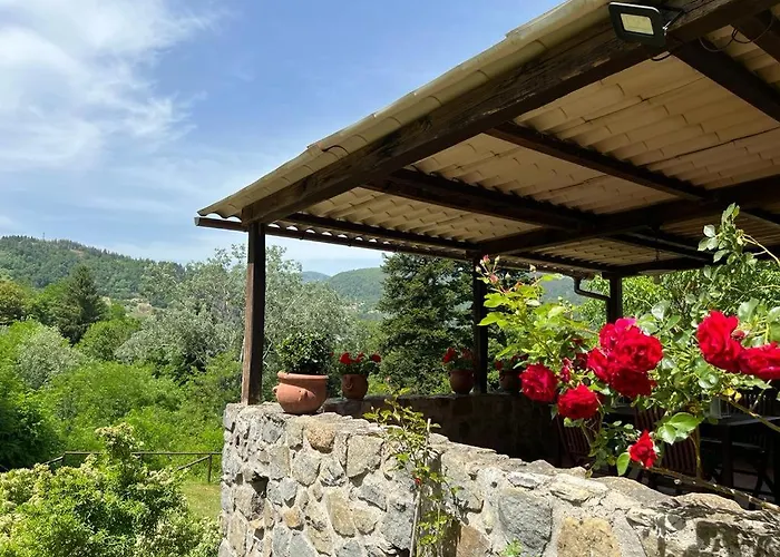 Casa Di Pietra En El Norte De Lucca, Toscana Villa Camporgiano